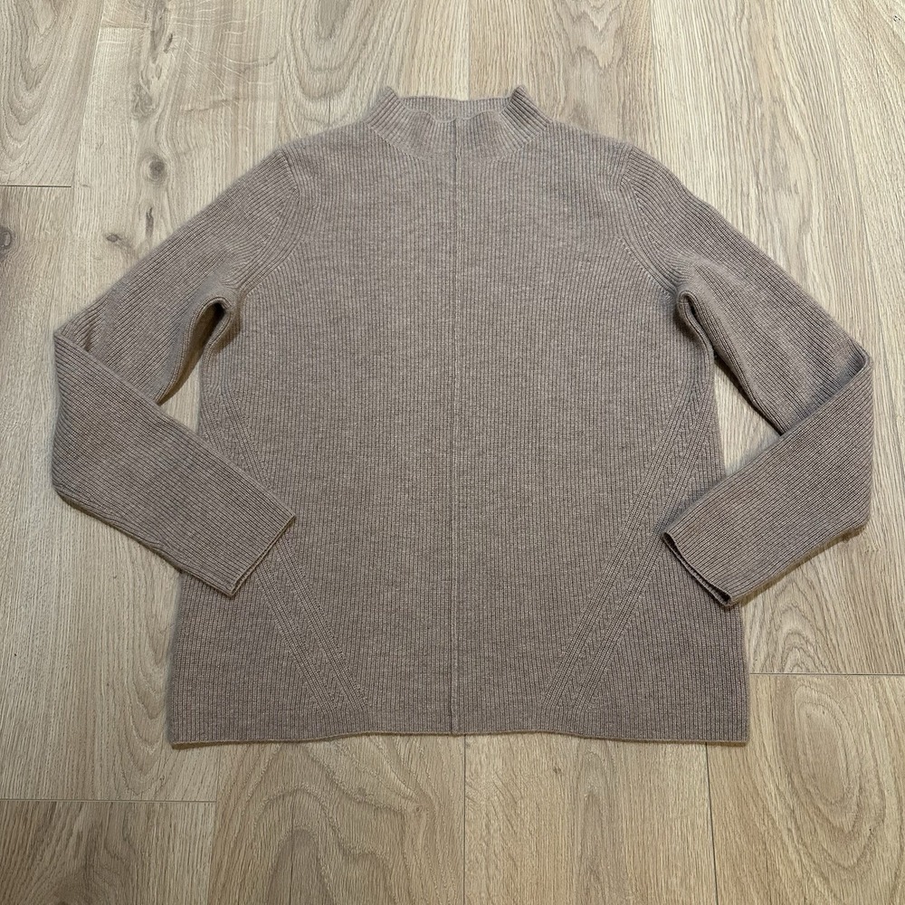 Edinburgh Knitwear 100% Cashmere Pullover Sweater Womens Size Small Brown‎ EUC